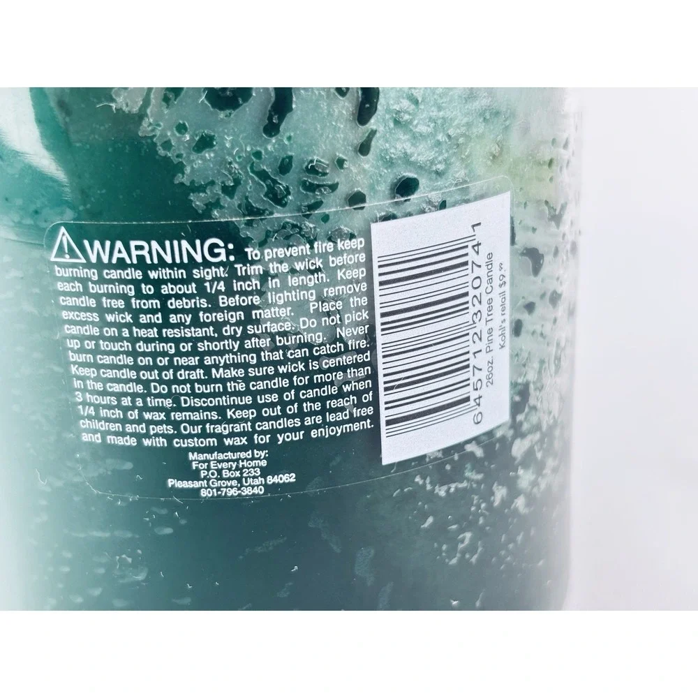 Vintage For Every‎ Home Green Candle - Pine Tree - 26oz Jar